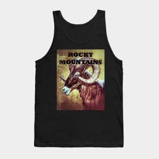 Rocky Mountains Bighorn Sheep Tank Top